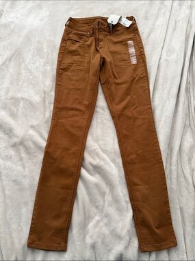 Maurices Rust Brown Slim Straight Pants